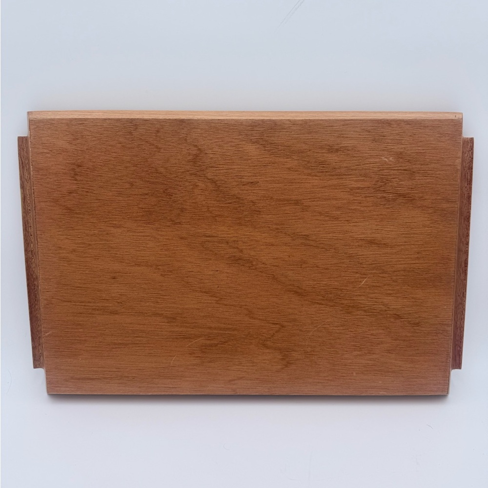 Vintage MCM Marquetry Inlaid Wood Large Serving Tray 19x12 Philippines - Picture 5 of 5